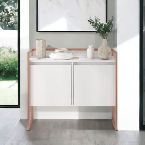 Buffet Monte Nobre 2 Portas Industrial 100,9cm MDP Branco Casah