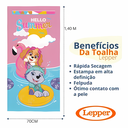 Ver imagem 3 de Toalha Banho Aveludada Patrulha Canina Menina 70x140 Lepper