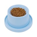 Ver imagem 1 de Comedouro Alto Elevado Azul para Cães e Gatos Anti Formiga Decore Fácil Shop