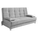 Ver imagem 1 de Sofá Cama Equador 193 cm Encosto Reclinável Veludo Pés Plástico Cromado - D’Rossi Cappuccino