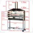 Ver imagem 2 de Churrasqueira Inox para Espetinho Profissional Um Metro Tres Altura e 2 Grelhas Toda Inox Reforçada