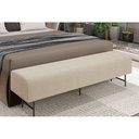 Ver imagem 2 de Puff Recamier 195cm Lauri Bouclé Suave Off White - Sallar Home