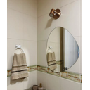 Ver imagem 2 de Espelho Orgânico 50x60cm de Parede Vidro Lapidado Banheiro Sala Quarto