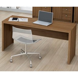Mesa para Escritório Computador Escrivaninha Me 4109 - Tecno Mobili Amêndoa - 1