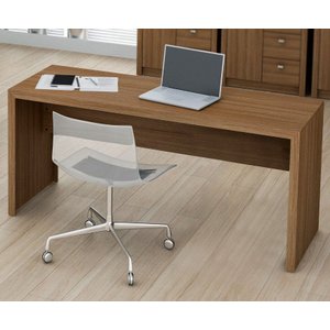 Mesa para Escritório Computador Escrivaninha Me 4109 - Tecno Mobili Amêndoa