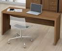 Ver imagem 1 de Mesa para Escritório Computador Escrivaninha Me 4109 - Tecno Mobili Amêndoa