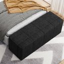 Ver imagem 7 de Puff Decorativo Living 140 Cm Roma W01 Linho Chumbo - lyam