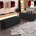 Ver imagem 6 de Puff Decorativo Living 140 Cm Roma W01 Linho Chumbo - lyam