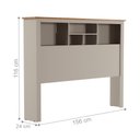 Ver imagem 2 de Cabeceira Casal Box Martina com Prateleira Off White Madeira