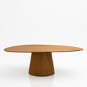 Ver imagem 1 de Mesa de Jantar Cone Oval Orgânica 137x90 Cm Freijó