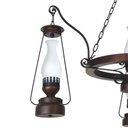 Ver imagem 2 de Lustre Lampião Muller 4 Lâmpadas Envelhecido 884e