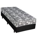 Ver imagem 1 de Cama Box Conjugada Solteiro Berflex com Molas Ensacadas Espuma D26 Suporte 90kg Preta Certificada In