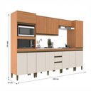 Ver imagem 4 de Cozinha Completa Cecilia 12 Portas 3 Gavetas Freijó/off White - Jcarvalho