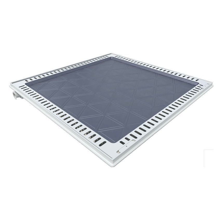 Tampa Casa Máquina Alumínio Rebaixo Aparente Cinza 90x90cm - 5