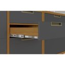 Ver imagem 6 de Paneleiro de Cozinha Imperatriz 1forno C/ 2 Portas e 3 Gavetas 70cm Freijo/grafite - Nesher