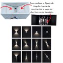 Ver imagem 2 de Luminária Balizador Arandela Sobrepor Quadrada Com Facho De Luz Ajustável Regulável Cima E Baixo