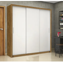 Ver imagem 1 de Guarda Roupa Clarice 3 Pts Cinamomo/branco - Carioca Móveis