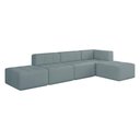 Ver imagem 1 de Sofá Modulado 5 Lugares 308cm Espuma D33 Multimóveis Cr45358 Azul