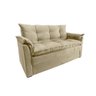 Sofá Small 3 Lugares Conforto 160cm Suede Nude Herrero Decor - 2