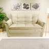 Sofá Small 3 Lugares Conforto 160cm Suede Nude Herrero Decor - 3