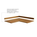 Ver imagem 4 de Tampo e Roda Tampo do Balcão de Canto 2 Portas de Madeira Maciça Joy