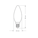 Ver imagem 2 de Lâmpada Incandescente Taschibra Vela Leitosa 25w E14 110v