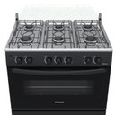 Ver imagem 2 de FOGAO 6 BOCAS VENAX PICASSO GIII PRETO FOSCO GAS GLP