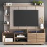 Home para Tv 65 Polegadas 2portas Ho4200 Carvalho Oak Petra Decibal Carvalho Oak Petra - 1