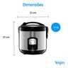 Panela de Arroz Elétrica Elgin 5 Xícaras 1 Litro 400w 220v - 6