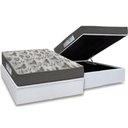 Ver imagem 1 de Cama Box Baú Casal: Colchão Anatômico Ortobom D33 / EP ISO 100 Ultra Firme + Base CRC Courano
