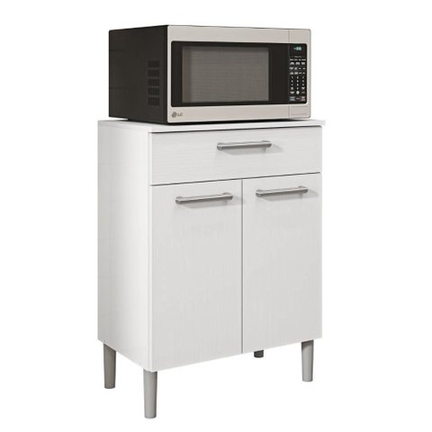 Balcão de Cozinha para Microondas Valência Branco