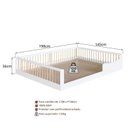 Ver imagem 3 de Cama Casal Infantil em Mdp Montessoriana
