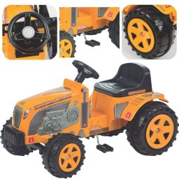 Trator Pedal Infantil Biemme Fazendeiro com Caçamba Amarelo - 3