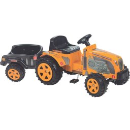 Trator Pedal Infantil Biemme Fazendeiro com Caçamba Amarelo - 1