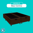 Ver imagem 5 de Cama Box Bau Queen Blindado Nature Marrom 158x198