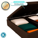 Ver imagem 3 de Cama Box Bau Queen Blindado Nature Marrom 158x198