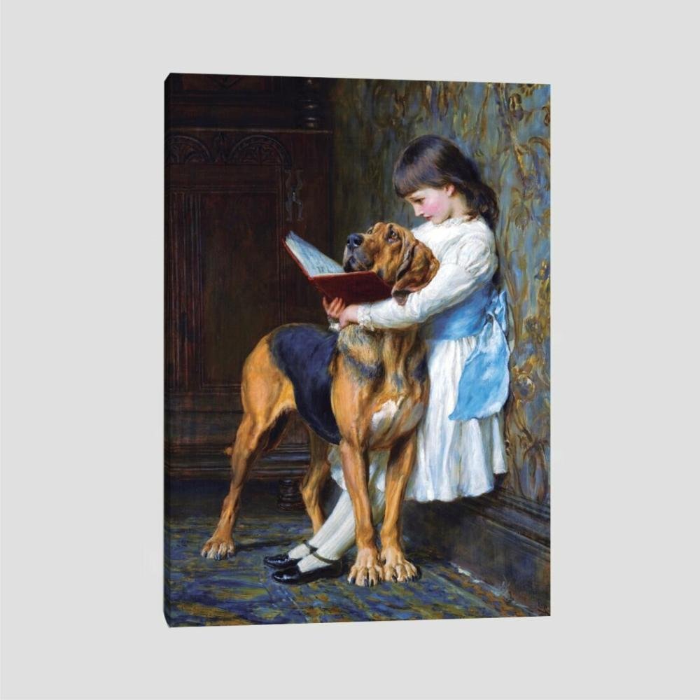 Quadro Briton Rivière I Tela No Chassi 95X63Cm