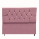 Ver imagem 1 de Cabeceira Cama Estofada Box Queen 160 Cm Aurora Suede Rosê