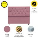 Ver imagem 4 de Cabeceira Cama Estofada Box Queen 160 Cm Aurora Suede Rosê