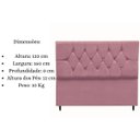 Ver imagem 5 de Cabeceira Cama Estofada Box Queen 160 Cm Aurora Suede Rosê