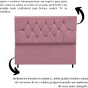 Ver imagem 6 de Cabeceira Cama Estofada Box Queen 160 Cm Aurora Suede Rosê