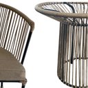 Ver imagem 4 de Conjunto 1 Mesa e 4 Cadeiras Costa Bella Bege/Rami/Areia