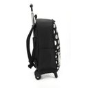 Ver imagem 5 de Mochila com Rodas Up4you 18" Poá Preta - Luxcel