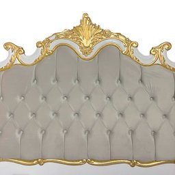 Cabeceira de Cama Branco com Estofado Cinza com Captonê - 175x195cm - 3