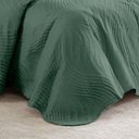 Ver imagem 3 de Colcha Matelassê - Casal - Igris - Geométrico - Verde - 150 Fios - C/ Porta Travesseiros - Corttex