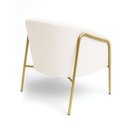 Ver imagem 5 de Poltrona Sala Industrial Alta Dourado Stella Bouclê D03 - D’Rossi