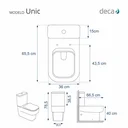 Ver imagem 1 de Assento Sanitário Poliester Unic Ebano/preto Para Louça Deca