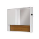 Ver imagem 6 de Espelheira para Banheiro Armário Organizador 1 Porta com Nicho e Espelho Incluso - Jm3 Móveis:branco