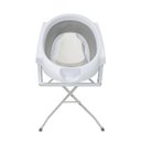 Ver imagem 5 de Banheira de Bebê Dobrável Portátil com Suporte e Almofada de Banho Cinza