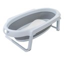 Ver imagem 7 de Banheira de Bebê Dobrável Portátil com Suporte e Almofada de Banho Cinza